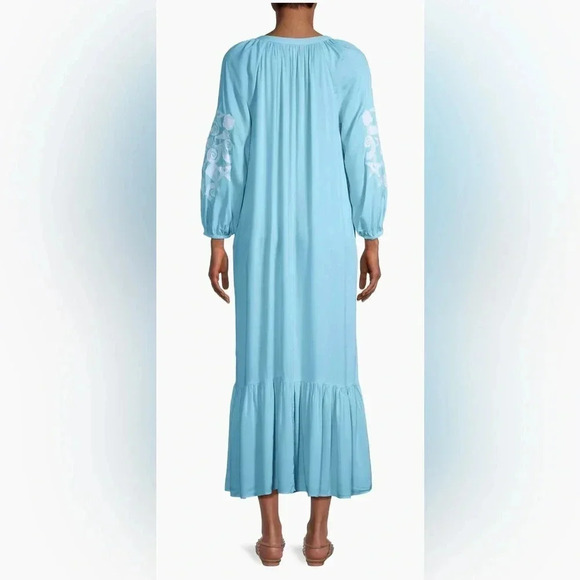 NWT Lilly Pulitzer Cheree Seashell Maxi Celestial Blue Cover-Up XXS - XS - Picture 7 of 8